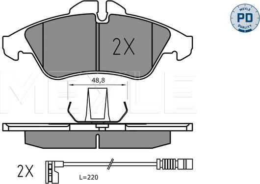 Meyle 025 239 9020/PD - Bremžu uzliku kompl., Disku bremzes www.autospares.lv