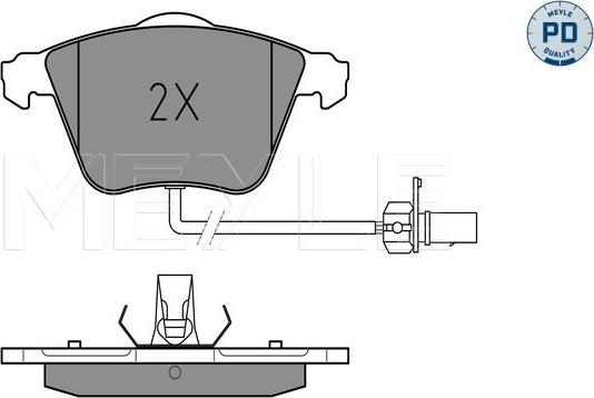 Meyle 025 239 5020/PD - Bremžu uzliku kompl., Disku bremzes www.autospares.lv