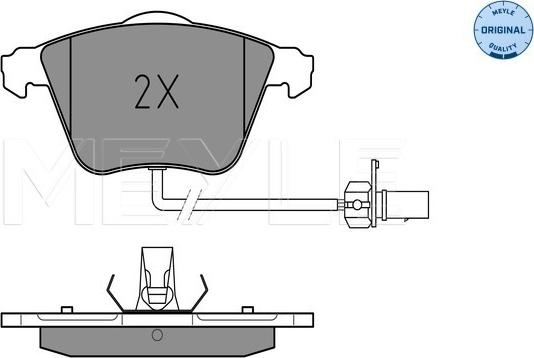 Meyle 025 239 5020/W - Bremžu uzliku kompl., Disku bremzes www.autospares.lv