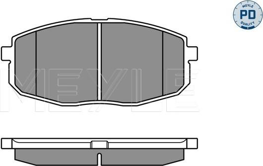 Meyle 025 239 6617/PD - Bremžu uzliku kompl., Disku bremzes www.autospares.lv