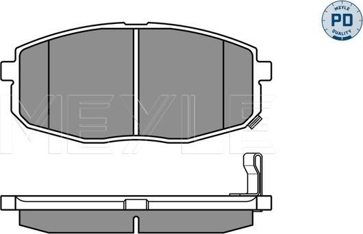 Meyle 025 239 6617/PD - Bremžu uzliku kompl., Disku bremzes www.autospares.lv