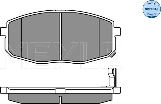 Meyle 025 239 6617/W - Bremžu uzliku kompl., Disku bremzes www.autospares.lv