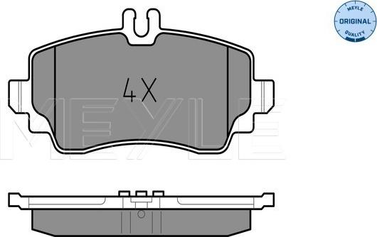 Meyle 025 239 0319 - Brake Pad Set, disc brake autospares.lv