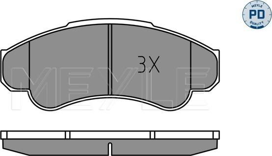 Meyle 025 239 1919/PD - Тормозные колодки, дисковые, комплект www.autospares.lv