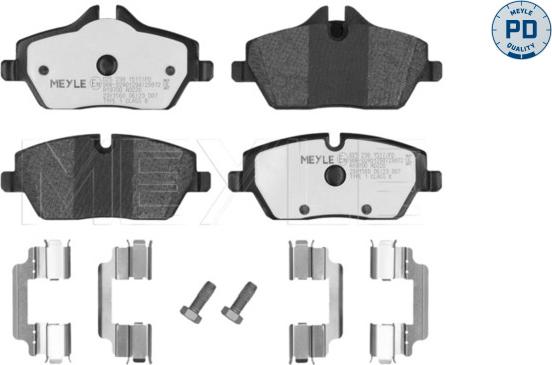 Meyle 025 239 1517/PD - Bremžu uzliku kompl., Disku bremzes www.autospares.lv