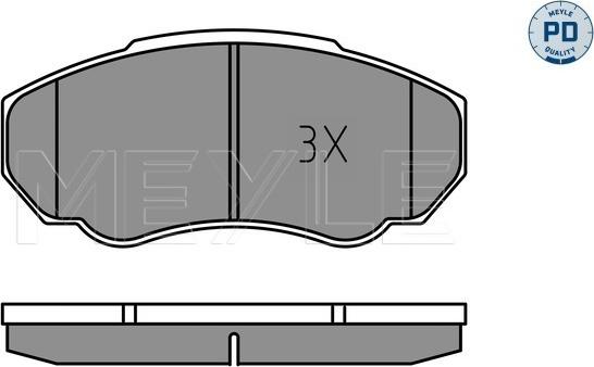 Meyle 025 239 1719/PD - Bremžu uzliku kompl., Disku bremzes www.autospares.lv