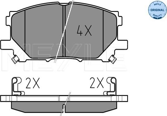 Meyle 025 239 8916 - Bremžu uzliku kompl., Disku bremzes www.autospares.lv