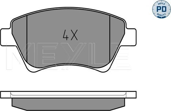 Meyle 025 239 3018/PD - Тормозные колодки, дисковые, комплект www.autospares.lv