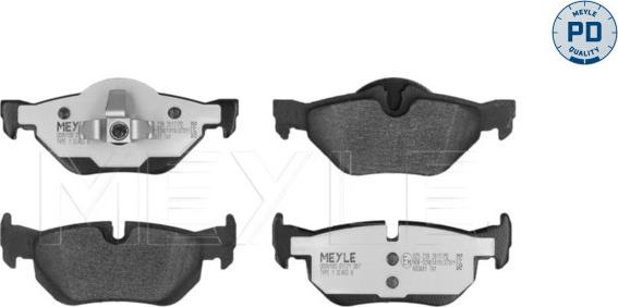 Meyle 025 239 2617/PD - Brake Pad Set, disc brake www.autospares.lv