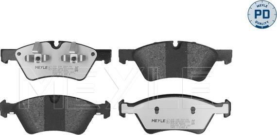 Meyle 025 239 2221/PD - Bremžu uzliku kompl., Disku bremzes www.autospares.lv