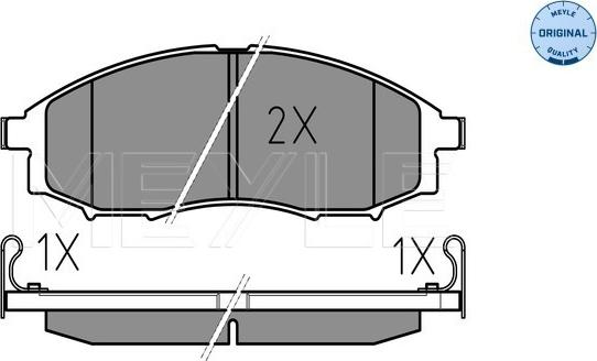 Meyle 025 239 7017/W - Bremžu uzliku kompl., Disku bremzes www.autospares.lv