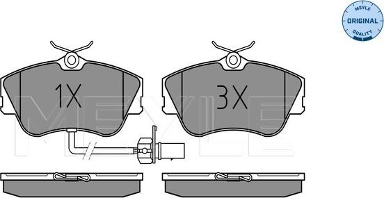 Meyle 025 234 4519/W - Bremžu uzliku kompl., Disku bremzes www.autospares.lv