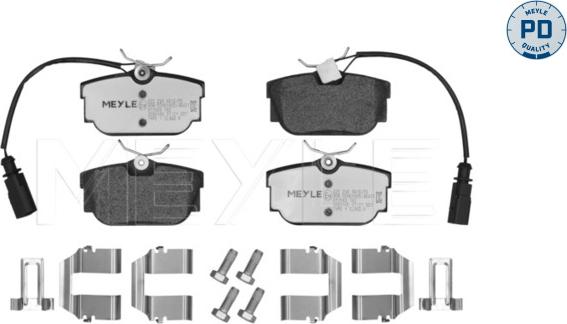 Meyle 025 234 4616/PD - Brake Pad Set, disc brake www.autospares.lv