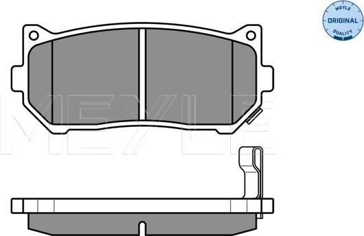 Meyle 025 234 5513/W - Brake Pad Set, disc brake www.autospares.lv