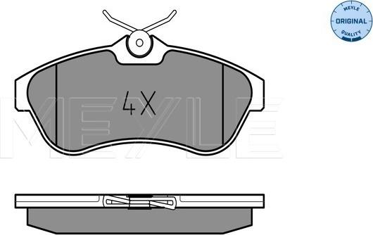 Meyle 025 234 0919 - Тормозные колодки, дисковые, комплект www.autospares.lv