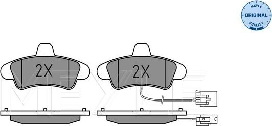 Meyle 025 234 1015/B - Bremžu uzliku kompl., Disku bremzes www.autospares.lv