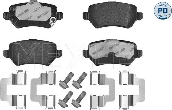 Meyle 025 234 1715/PD - Bremžu uzliku kompl., Disku bremzes autospares.lv