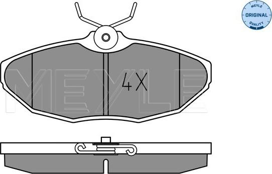 Meyle 025 234 2417 - Тормозные колодки, дисковые, комплект www.autospares.lv