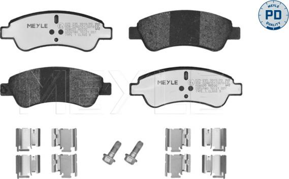 Meyle 025 235 9919/PD - Bremžu uzliku kompl., Disku bremzes autospares.lv