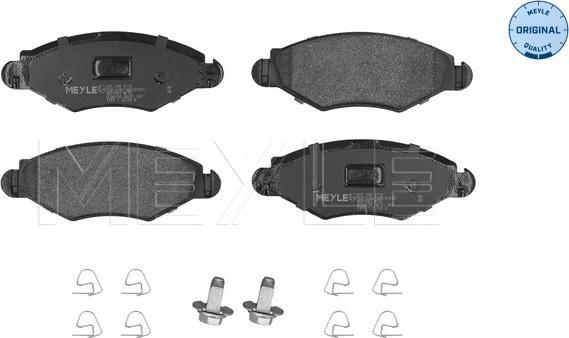 Meyle 025 235 9718 - Brake Pad Set, disc brake www.autospares.lv