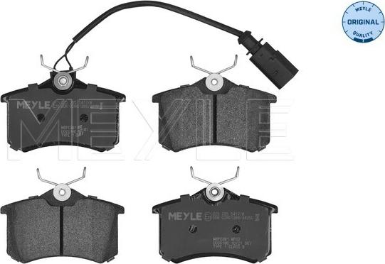 Meyle 025 235 5417/W - Brake Pad Set, disc brake www.autospares.lv