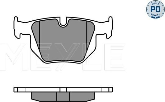 Meyle 025 235 5017/PD - Brake Pad Set, disc brake www.autospares.lv