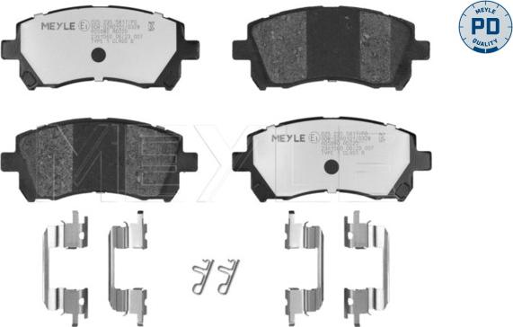 Meyle 025 235 5817/PD - Bremžu uzliku kompl., Disku bremzes www.autospares.lv