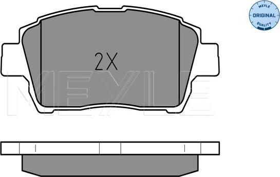 Meyle 025 235 1017 - Brake Pad Set, disc brake www.autospares.lv