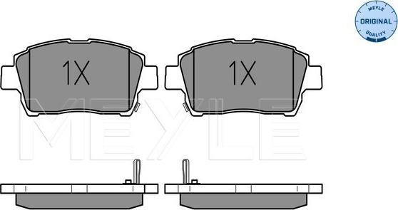 Meyle 025 235 1017 - Brake Pad Set, disc brake www.autospares.lv