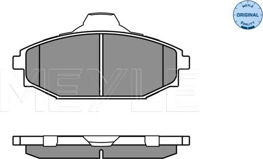 Meyle 025 235 1816/W - Bremžu uzliku kompl., Disku bremzes www.autospares.lv