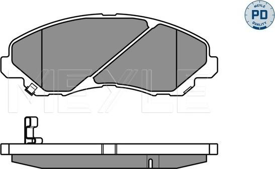 Meyle 025 235 8416/PD - Bremžu uzliku kompl., Disku bremzes autospares.lv