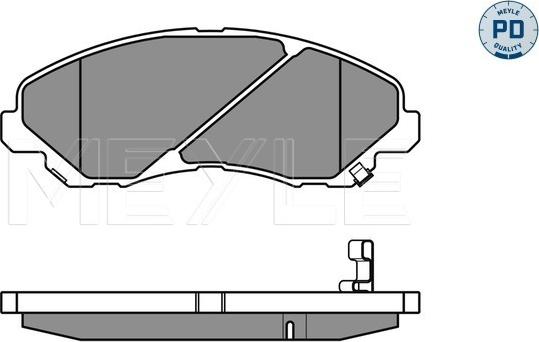 Meyle 025 235 8416/PD - Bremžu uzliku kompl., Disku bremzes www.autospares.lv