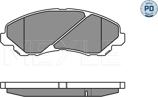 Meyle 025 235 8416/PD - Bremžu uzliku kompl., Disku bremzes autospares.lv