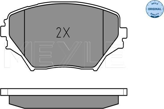 Meyle 025 235 8517 - Brake Pad Set, disc brake www.autospares.lv