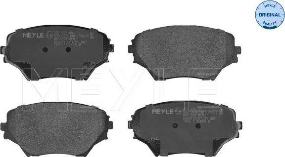 Meyle 025 235 8517 - Brake Pad Set, disc brake www.autospares.lv