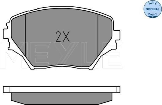 Meyle 025 235 8517 - Brake Pad Set, disc brake www.autospares.lv