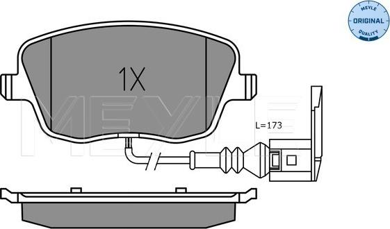 Meyle 025 235 8118/W - Bremžu uzliku kompl., Disku bremzes www.autospares.lv