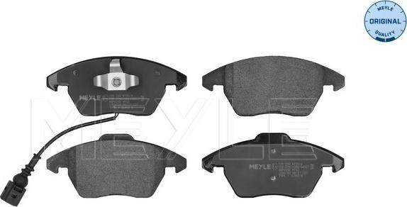 Meyle 025 235 8720/W - Brake Pad Set, disc brake www.autospares.lv