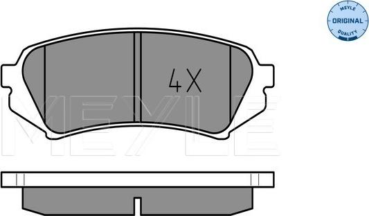 Meyle 025 235 3917 - Bremžu uzliku kompl., Disku bremzes www.autospares.lv