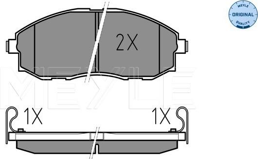 Meyle 025 235 3617/W - Bremžu uzliku kompl., Disku bremzes www.autospares.lv