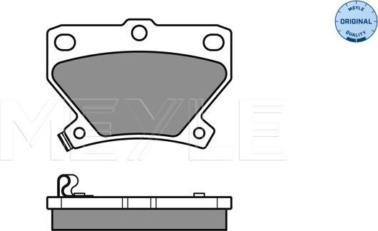 Meyle 025 235 2114/W - Bremžu uzliku kompl., Disku bremzes www.autospares.lv