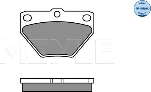 Meyle 025 235 2114/W - Тормозные колодки, дисковые, комплект www.autospares.lv