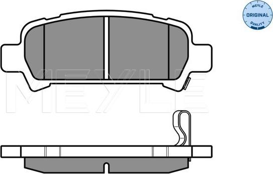 Meyle 025 235 7214/W - Brake Pad Set, disc brake www.autospares.lv