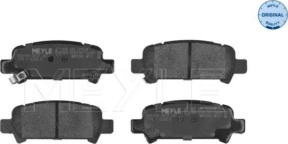 Meyle 025 235 7214/W - Тормозные колодки, дисковые, комплект www.autospares.lv