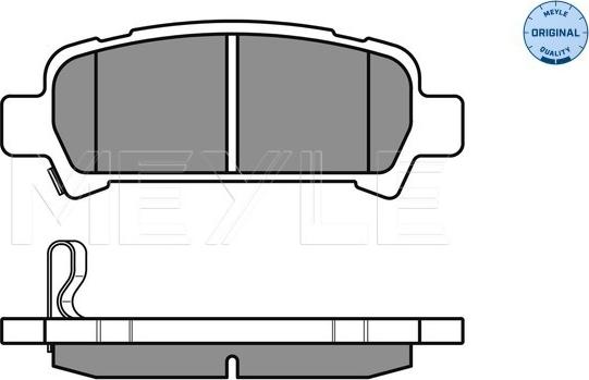 Meyle 025 235 7214/W - Brake Pad Set, disc brake www.autospares.lv