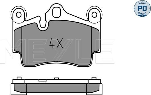 Meyle 025 236 9417/PD - Bremžu uzliku kompl., Disku bremzes autospares.lv