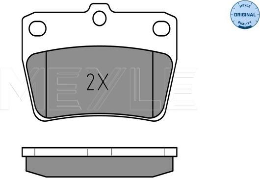 Meyle 025 236 5614/W - Bremžu uzliku kompl., Disku bremzes autospares.lv