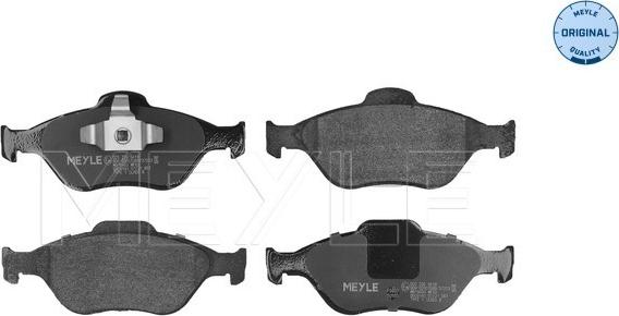 Meyle 025 236 0418 - Brake Pad Set, disc brake www.autospares.lv