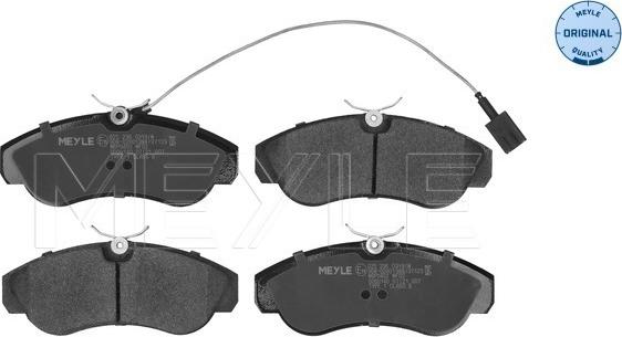 Meyle 025 236 0319/W - Brake Pad Set, disc brake www.autospares.lv