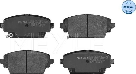 Meyle 025 230 9416/W - Bremžu uzliku kompl., Disku bremzes www.autospares.lv